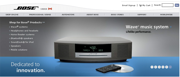 Bose Canada online store