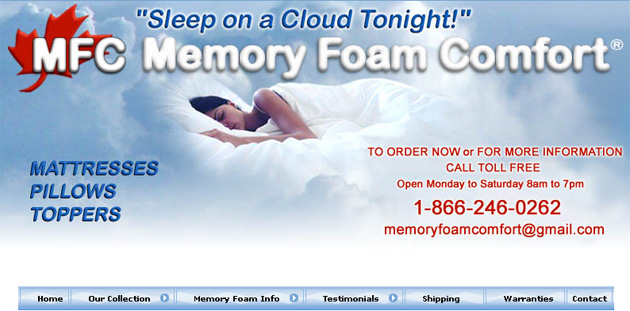 MFC Memory Foam Mattress online flyer