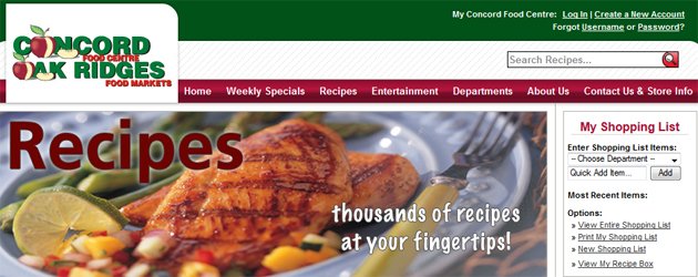Concord Food Centre online