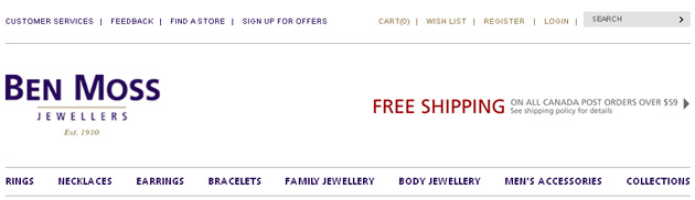 Ben Moss Jewelry online store
