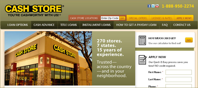 Cash Store online