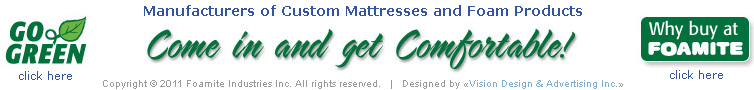 Foamite Mattress Go Green
