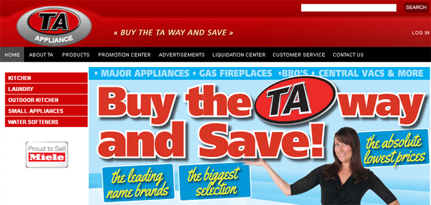 TA Appliance online flyer