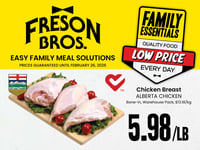 Preview of Freson Bros. Family Essentials Flyer Savings