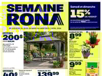 Preview of Rona - Quebec - Flyer Specials