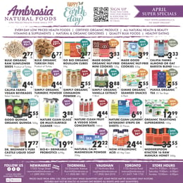 Ambrosia Natural Foods - Flyer Specials