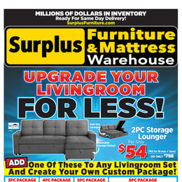 Surplus Furniture & Mattress Warehouse - 3 Weeks of Savings
