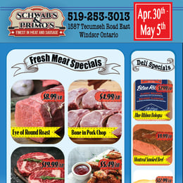 Schwab's & Primo's - Weekly Flyer Specials
