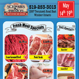 Schwab's & Primo's - Weekly Flyer Specials