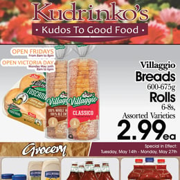 Kudrinko’s - 2 Weeks of Savings