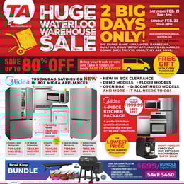 TA Appliance - 2 big days only