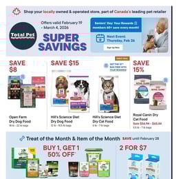 Total Pet - Flyer Specials