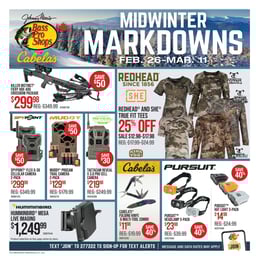 Cabela's - Midwinter Markdowns