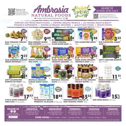 Ambrosia Natural Foods - Flyer Specials