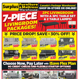 Surplus Furniture & Mattress Warehouse - Thunder bay and Sault Ste Marie - Flyer Specials