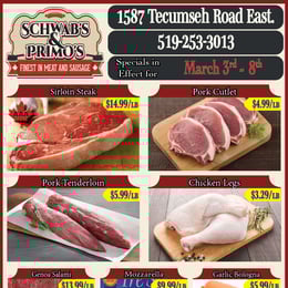 Schwab's & Primo's - Weekly Flyer Specials