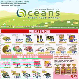 Oceans Fresh Food Market - Mississauga Hurontario Street - Weekly Flyer Specials
