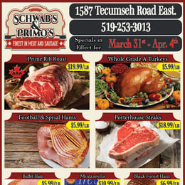 Schwab's & Primo's - Weekly Flyer Specials
