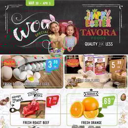 Tavora Foods - Weekly Flyer Specials