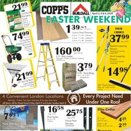 Copp's Buildall - Easter Weekend