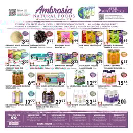 Ambrosia Natural Foods - Flyer Specials
