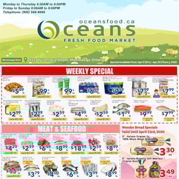 Oceans Fresh Food Market - Mississauga Hurontario Street - Weekly Flyer Specials