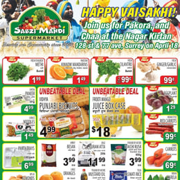 Sabzi Mandi Supermarket - Manitoba - Weekly Flyer Specials