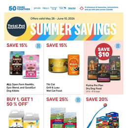 Total Pet - Summer savings