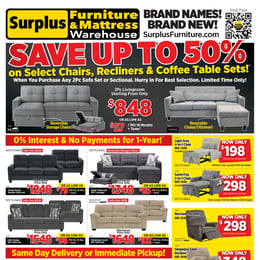 Surplus Furniture & Mattress Warehouse - Sydney - Flyer Specials
