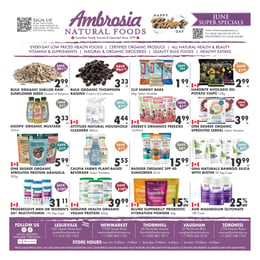 Ambrosia Natural Foods - Flyer Specials