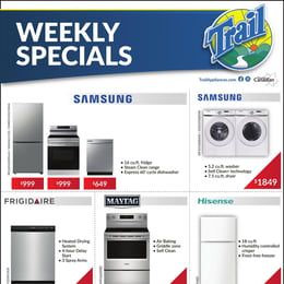 Trail Appliances - Saskatchewan - Weekly Flyer Specials
