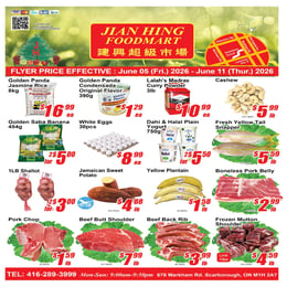 Jian Hing Supermarket - Scarborough Store - Weekly Flyer Specials