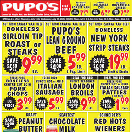 Pupo's Food Market - Weekly Flyer Specials