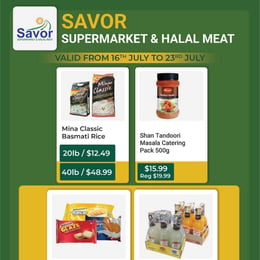 Savor Supermarket & Halal Meat - Weekly Flyer Specials