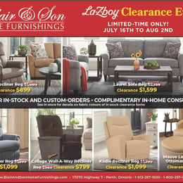 Blair & Son Home Furnishings - La-Z-boy Clearance Event