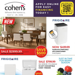 Cohen's Home Furnishings - Flyer Specials