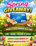 Marshall Electric Contest Spring Giveaway Win a $100 Visa Gift Card