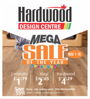 Hardwood Design Centre - Monthly Savings