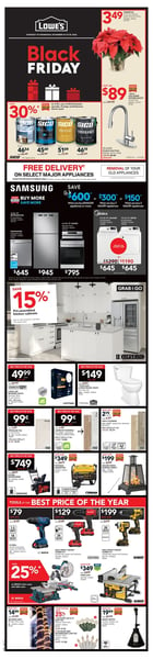 LOWE'S - Weekly Flyer Specials - Black Friday