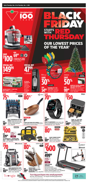 Canadian Tire - Black Friday Starts with the Red Thursday