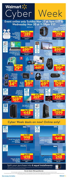 Walmart - Cyber Monday