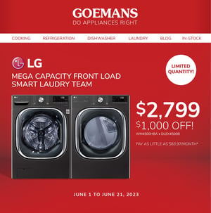 Goemans Appliances - 3 Weeks of Savings
