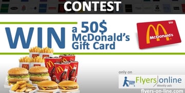 Win a McDonalds 50$ Gift Card Contest