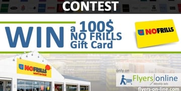 Win a 100$ No Frills Gift Card Contest