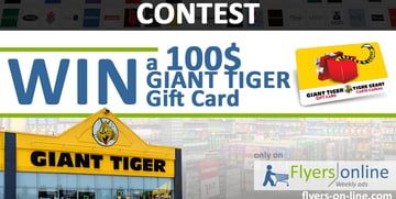 Win 100$ Giant Tiger Gift Card Contest