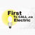 First To Call Electric online flyer