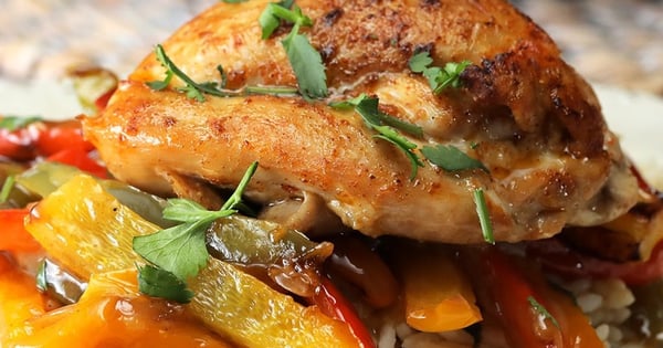 Creamy Skillet Chicken and Peppers