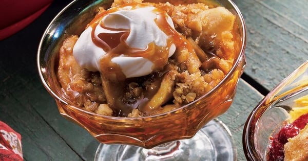 Caramel Apple and Pear Crisp