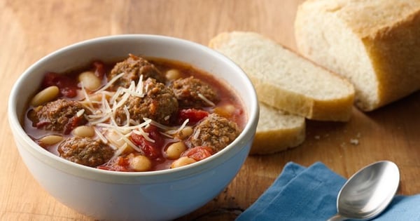Slow-Cooker Italian Meatball Soup