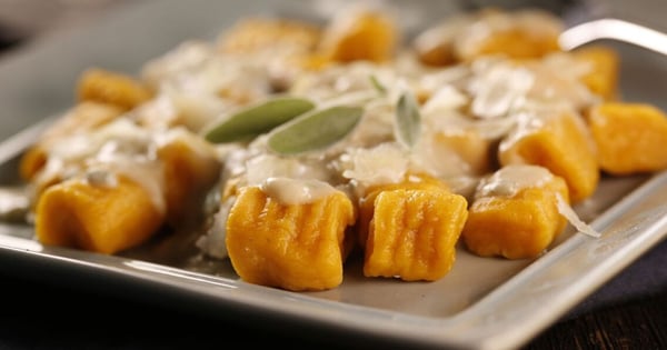 Sweet Potato Gnocchi with Sage Cream Sauce